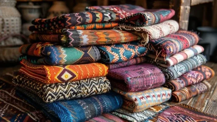 colorful-woven-textiles-stockcake